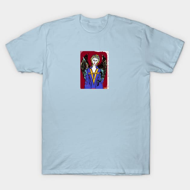 Angel On My Shoulder. T-Shirt by sunandlion17